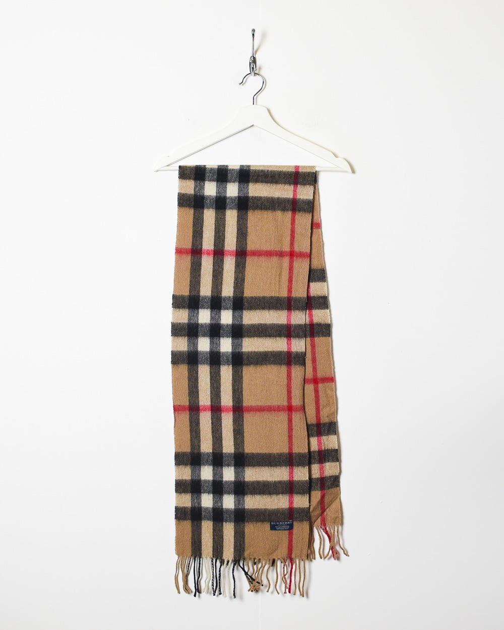 Neutral Burberry Lambswool Scarf
