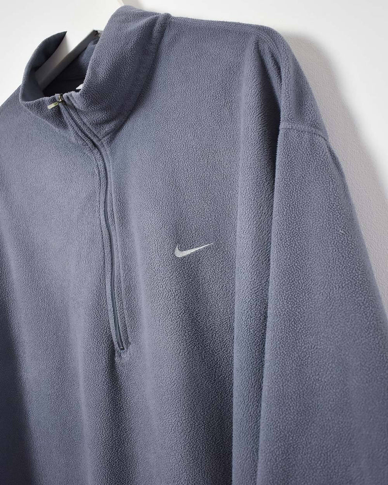 Nike 1/2 Zip Fleece - X-Large - Domno Vintage 90s, 80s, 00s Retro and Vintage Clothing 