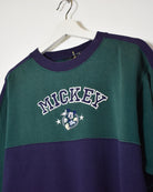 Green Disney Mickey Mouse Sweatshirt - Medium