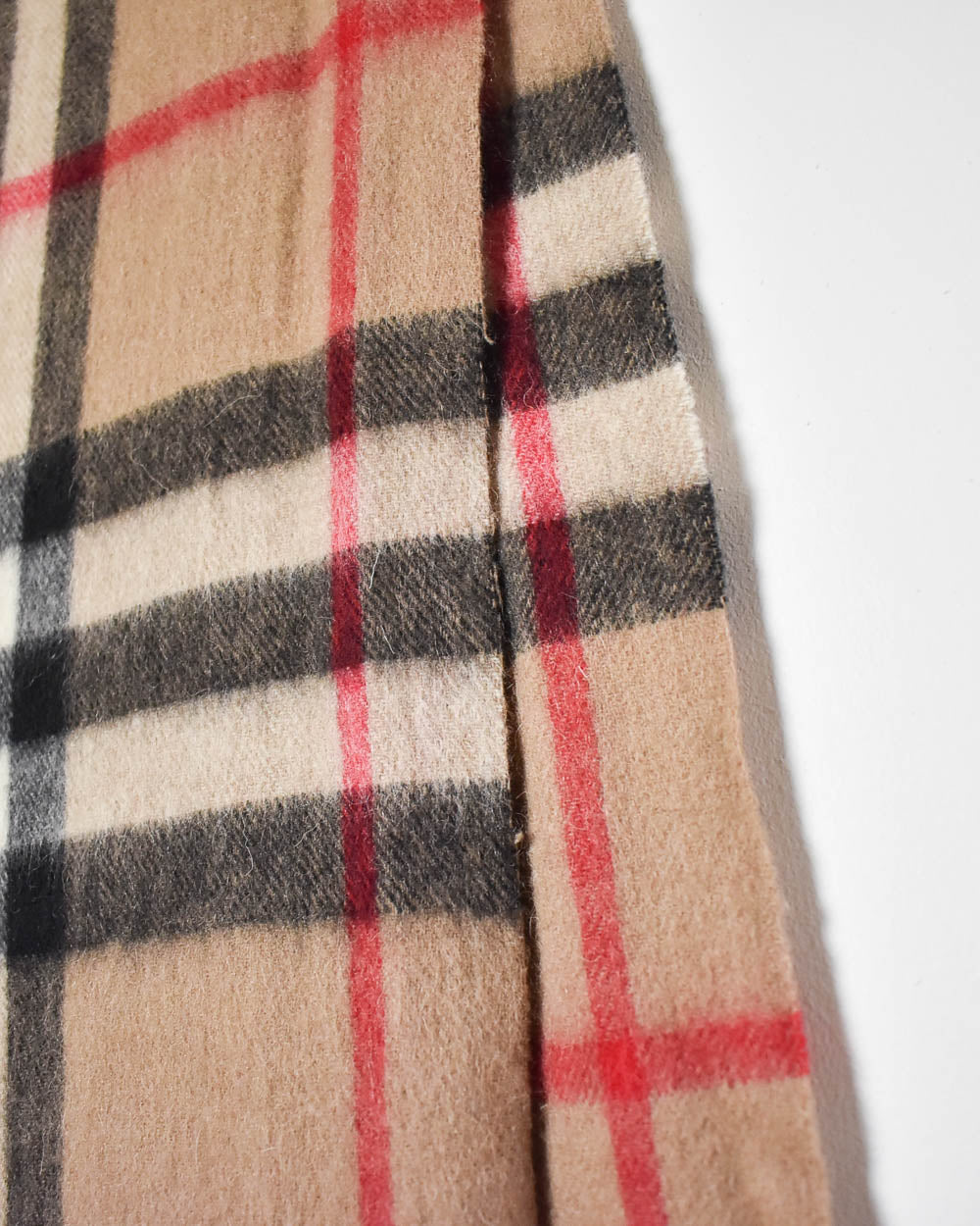 Neutral Burberry Lambswool Scarf