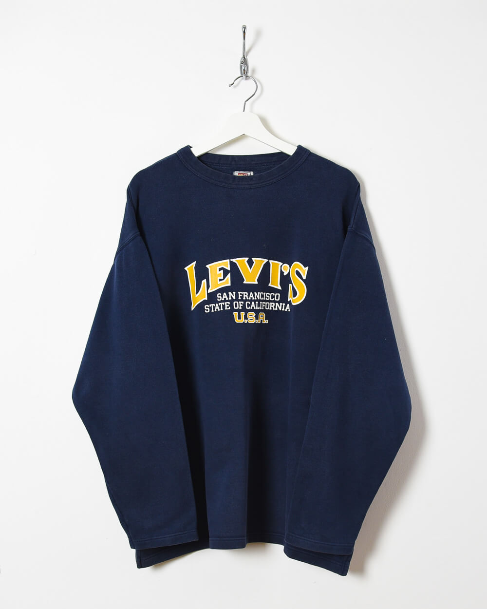 Vintage 00s Cotton Navy Levi's San Francisco State of California USA  Sweatshirt - X-Large – Domno Vintage