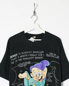 Black Walt Disney's Snow White Dopey T-Shirt - XX-Large