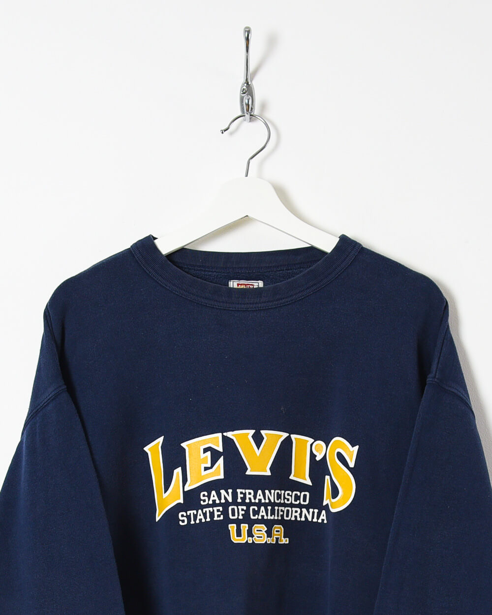 Vintage 00s Cotton Navy Levi's San Francisco State of California USA  Sweatshirt - X-Large – Domno Vintage