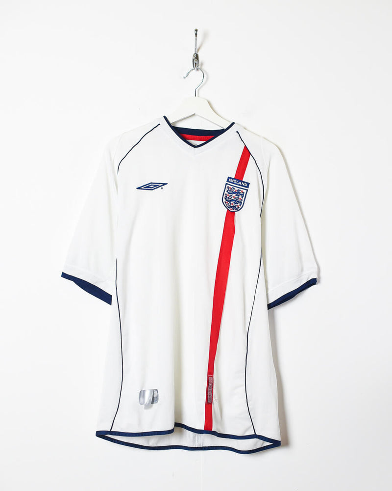 ENGLAND 2001 2003 HOME FOOTBALL SHIRT SOCCER JERSEY UMBRO sz XL