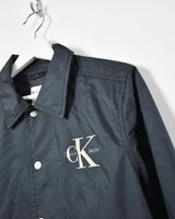 00s Plain Black Calvin Klein Jeans Women's Coach Jacket Medium– Domno Vintage