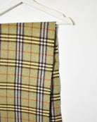 Khaki Burberry Merino Wool Scarf