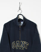 Gant USA 1/4 Zip Sweatshirt - Large - Domno Vintage 90s, 80s, 00s Retro and Vintage Clothing 