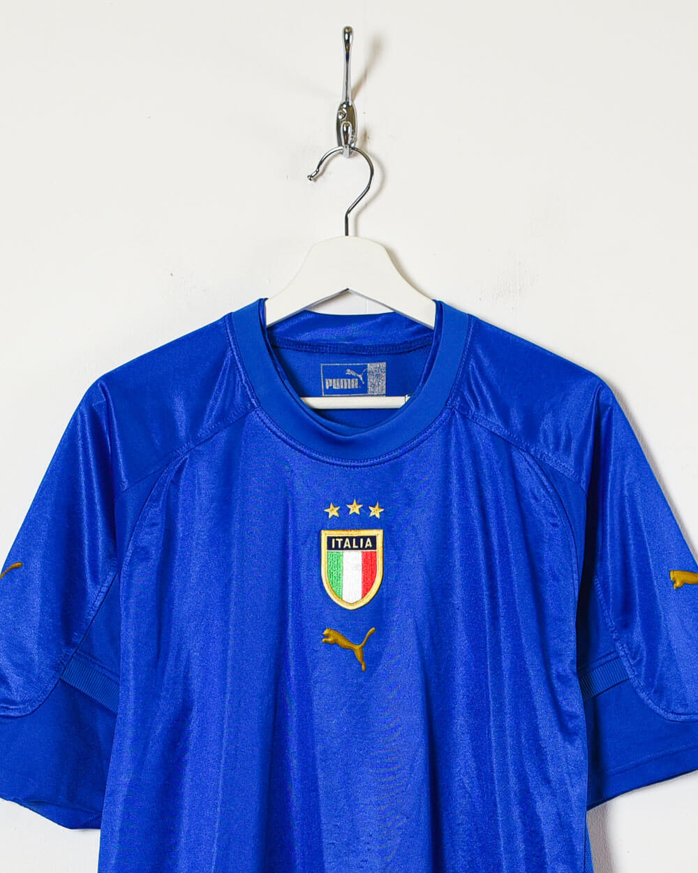 Blue Puma 2004/05 Italy Home Shirt - Large