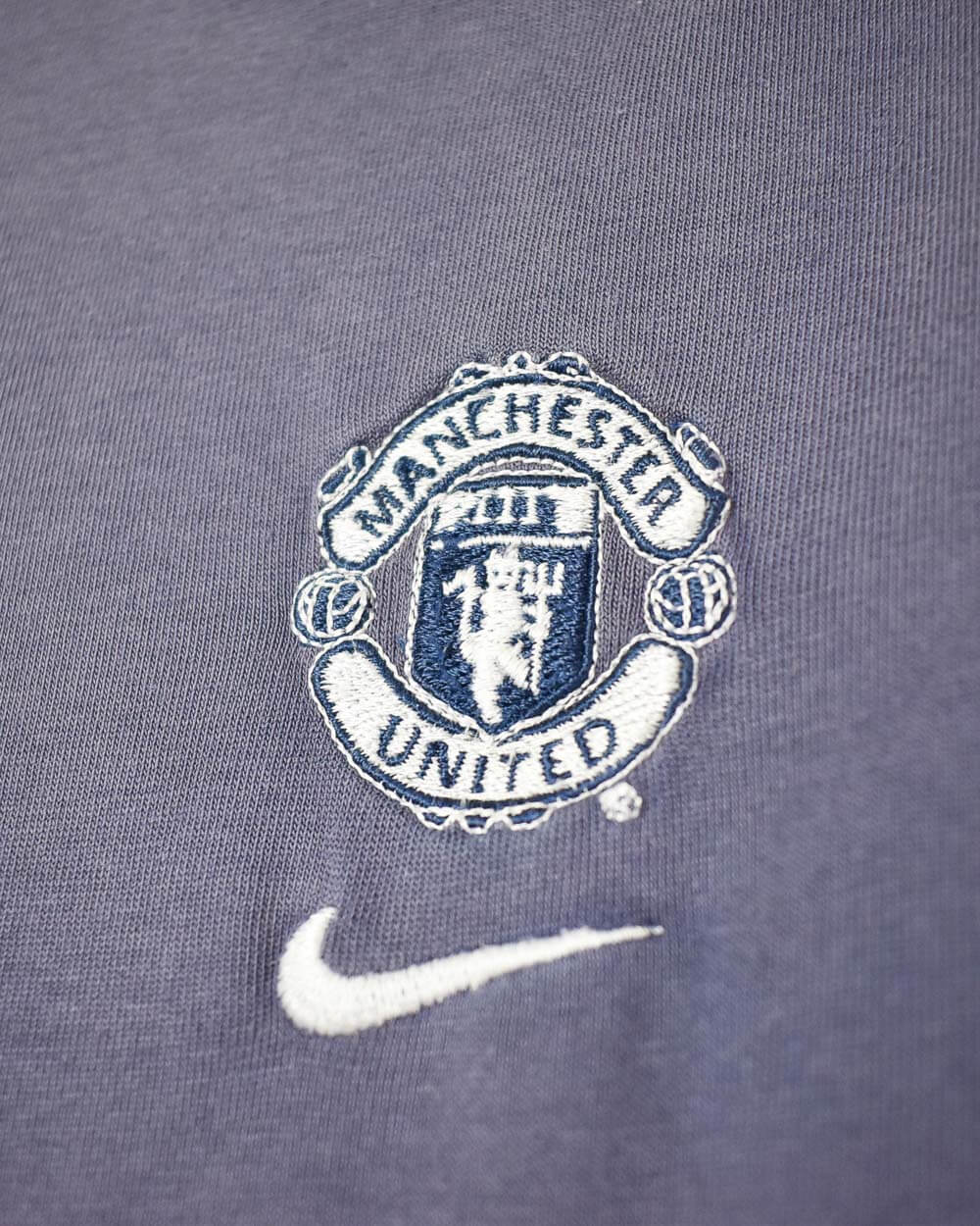 Blue Nike Manchester United 00s T-Shirt - Medium