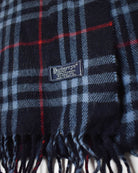 Navy Burberry Cashmere Scarf