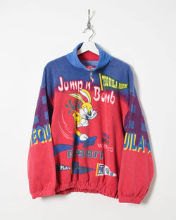 Vintage Jump n Bomb 1/4 Zip Fleece - Medium - Domno Vintage 90s, 80s, 00s Retro and Vintage Clothing 