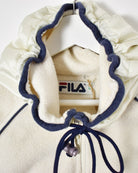 Fila 1/4 Zip Hooded Fleece - X-Large - Domno Vintage 90s, 80s, 00s Retro and Vintage Clothing 