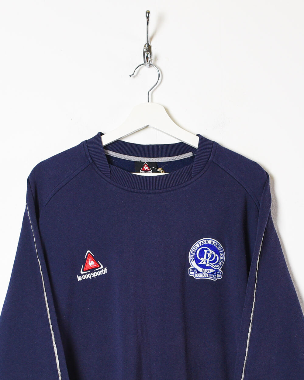 Navy Le Coq Sportif Queens Park Rangers Sweatshirt - Large