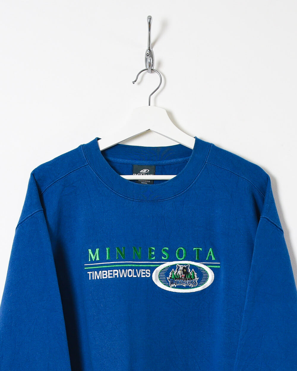 Cheapest NOS Vintage Trench MINNESOTA TIMBERWOLVES Crewneck Sweatshirt L 42/44 (1b73)