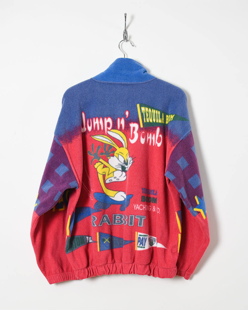 Vintage Jump n Bomb 1/4 Zip Fleece - Medium - Domno Vintage 90s, 80s, 00s Retro and Vintage Clothing 