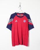 Red Adidas Bayern Munich T-Shirt - Medium