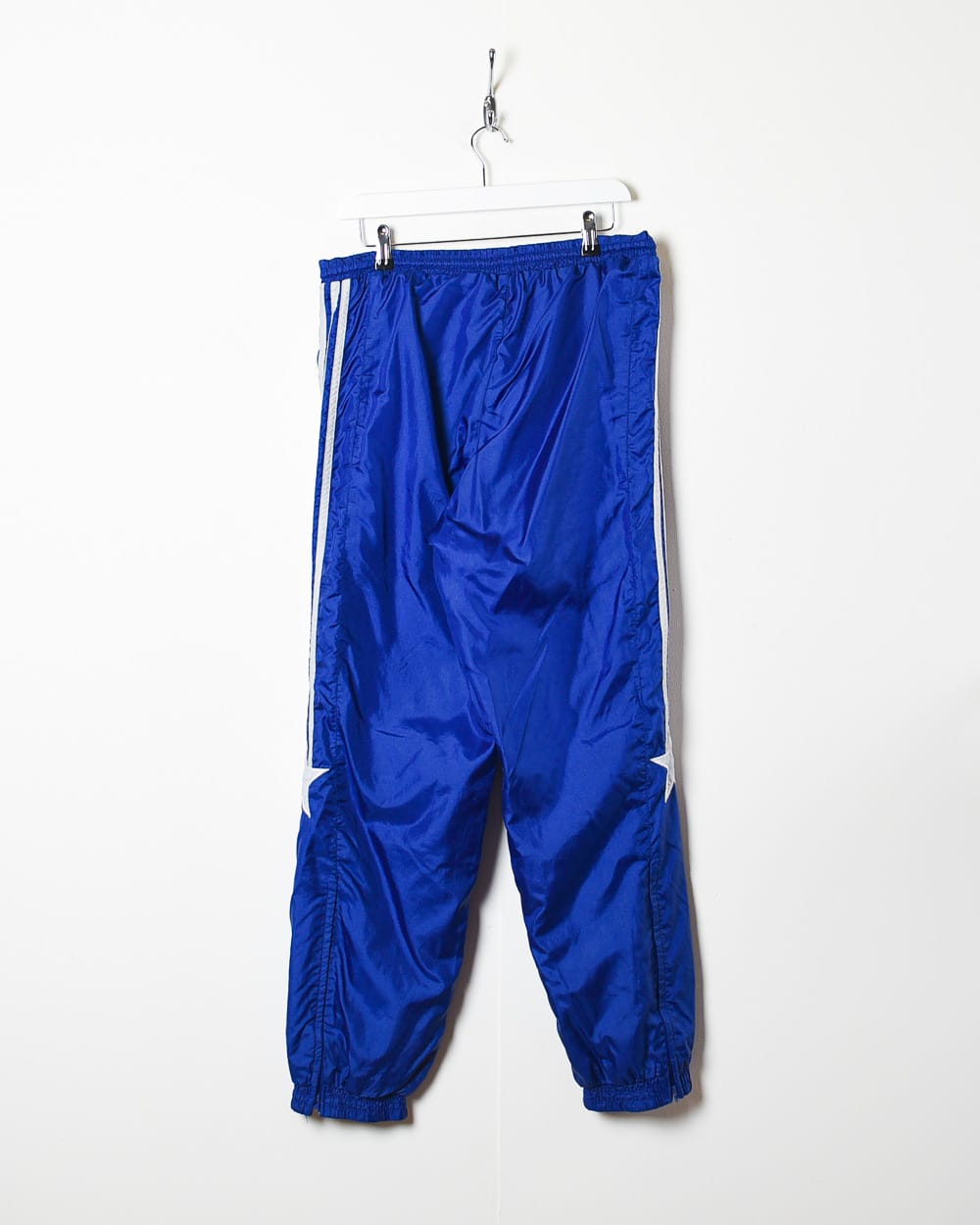 Blue Adidas Tracksuit Bottoms - Large