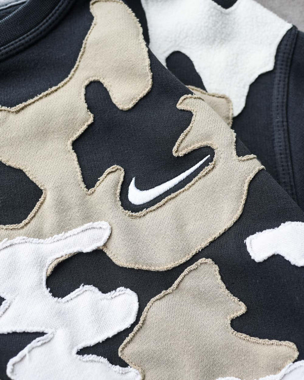 Nike Custom Reworked Camo Sweatshirt - Large