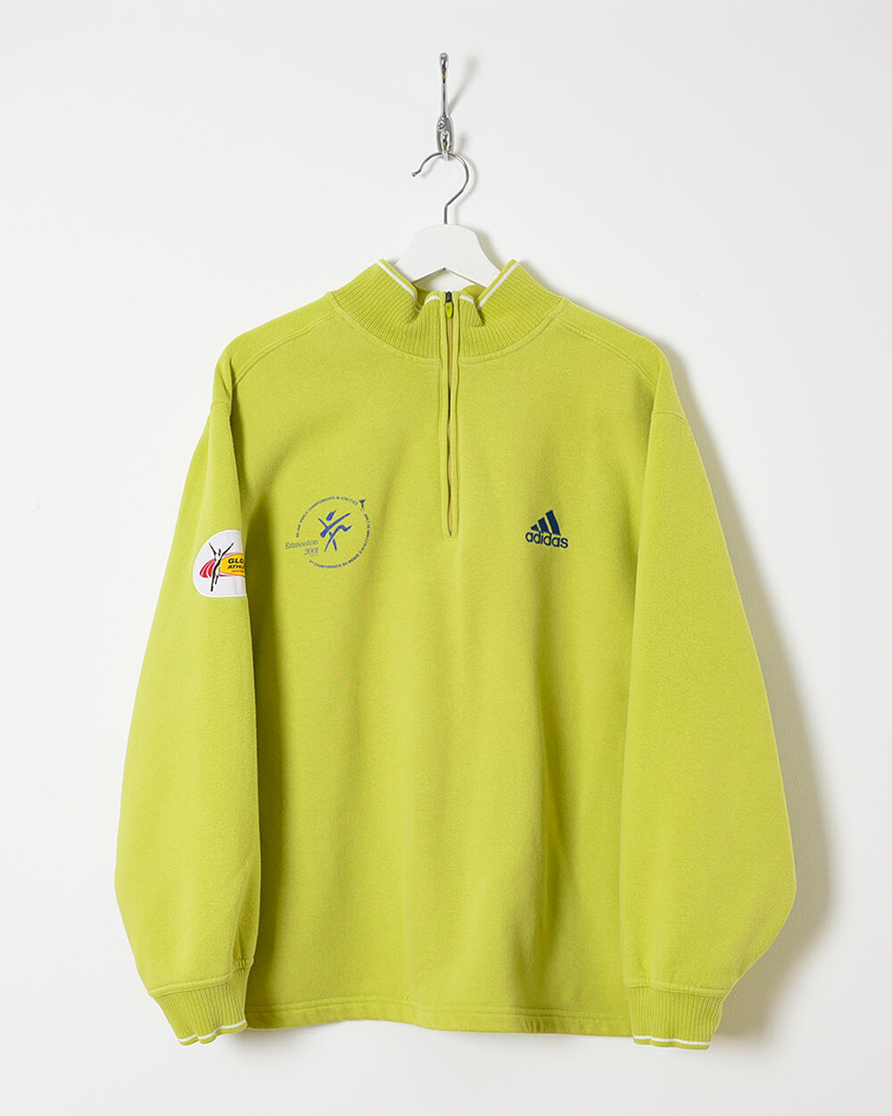 Adidas 1/4 Zip Sweatshirt - Medium - Domno Vintage